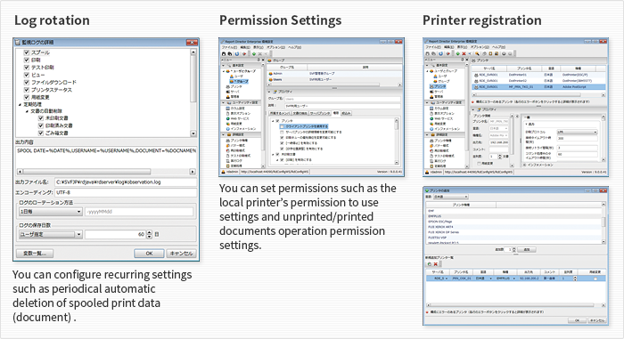 Image of operability by system administrators