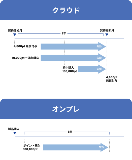 ポイント購入・失効のイメージ