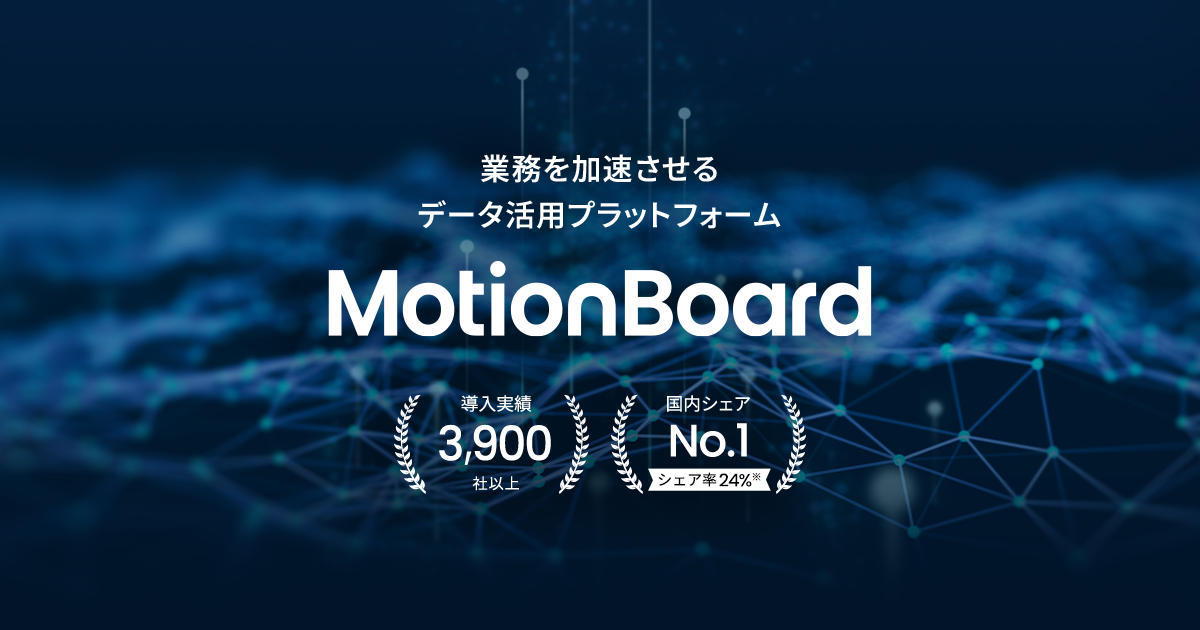 業務を加速させるデータ活用プラットフォーム MotionBoard｜ウイングアーク１ｓｔ