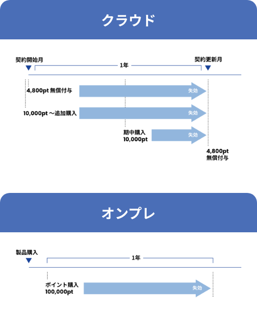 ポイント購入・失効のイメージ