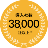 導⼊社数38,000社以上※
