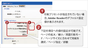 業務にあわせた事前設定の効率化イメージ