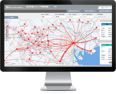 訪日外国人動態分析ソリューションパック（モバイルアプリケーション位置情報）
