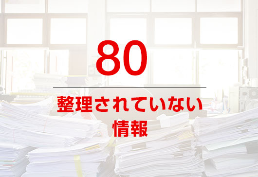 整理されていない情報 80